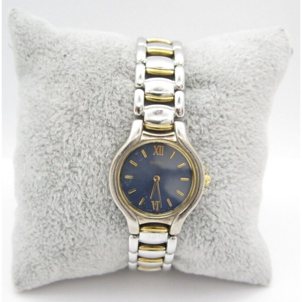 Women Seiko Quartz WR Analog 22mm Round Watch (H580) "New Battery"